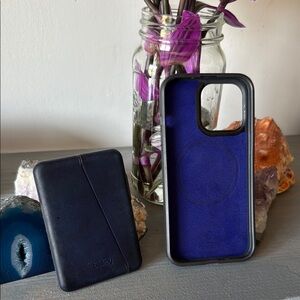 Bellroy Black Phone Case and Wallet Set